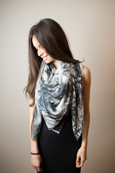 Whispered Musings Silk Scarf