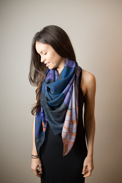 Upper Glass Silk Scarf