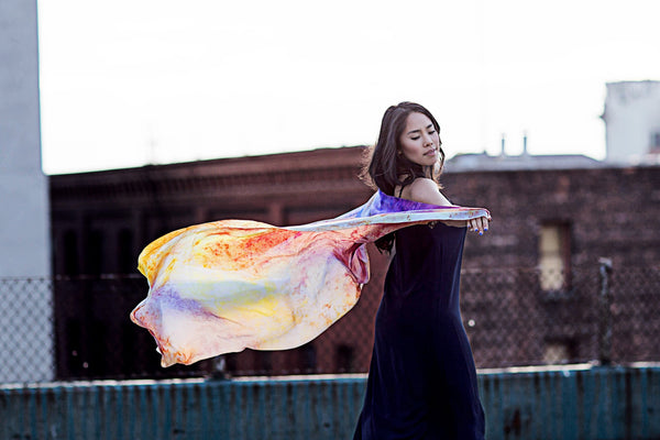 Sorbet Sky Silk Scarf