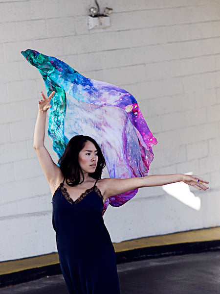 Cosmic Rush Silk Scarf