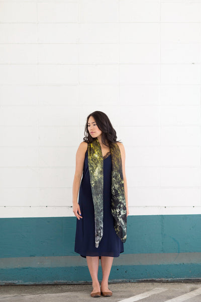 Champagne Moon Silk Scarf