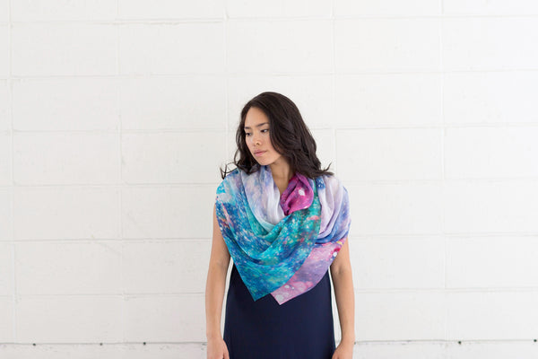 Cosmic Rush Silk Scarf